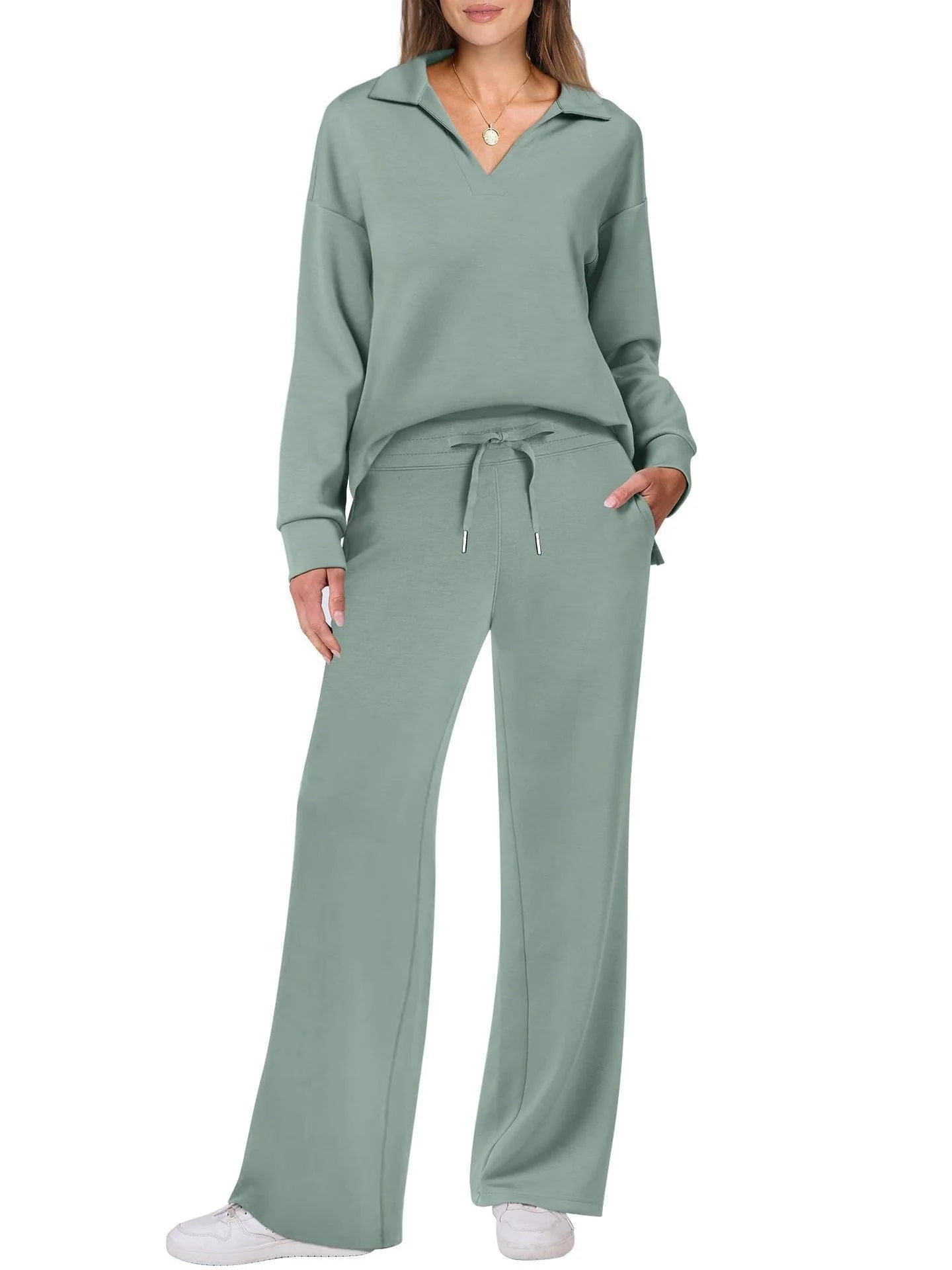 Lounge Set | Half-Zip | Wide Leg | Tracksuit | Women'S Loungewear