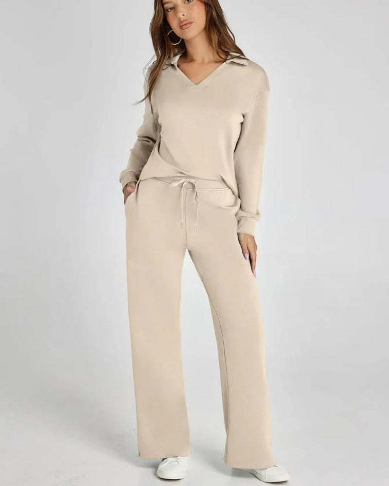 Lounge Set | Half-Zip | Wide Leg | Tracksuit | Women'S Loungewear
