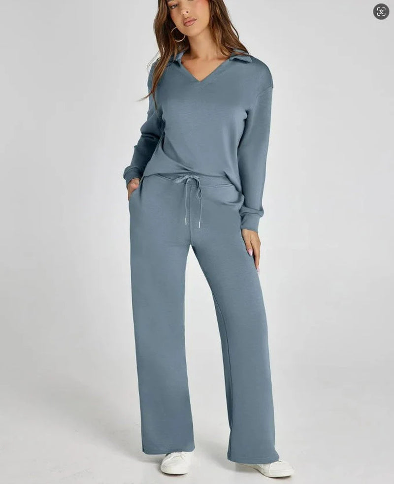 Lounge Set | Half-Zip | Wide Leg | Tracksuit | Women'S Loungewear