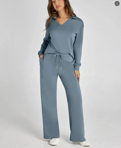 Lounge Set | Half-Zip | Wide Leg | Tracksuit | Women'S Loungewear