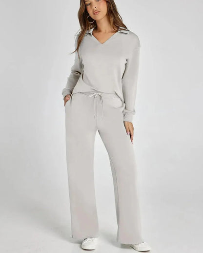 Lounge Set | Half-Zip | Wide Leg | Tracksuit | Women'S Loungewear