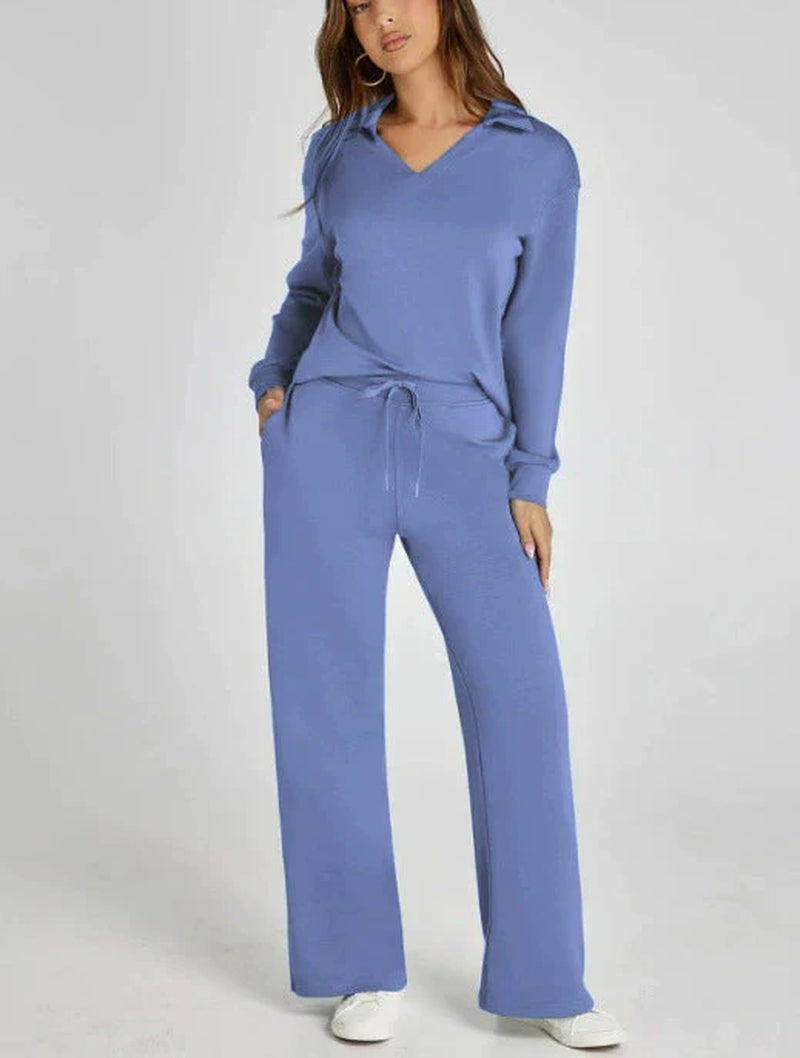 Lounge Set | Half-Zip | Wide Leg | Tracksuit | Women'S Loungewear