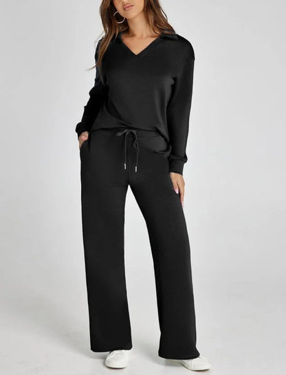 Lounge Set | Half-Zip | Wide Leg | Tracksuit | Women'S Loungewear