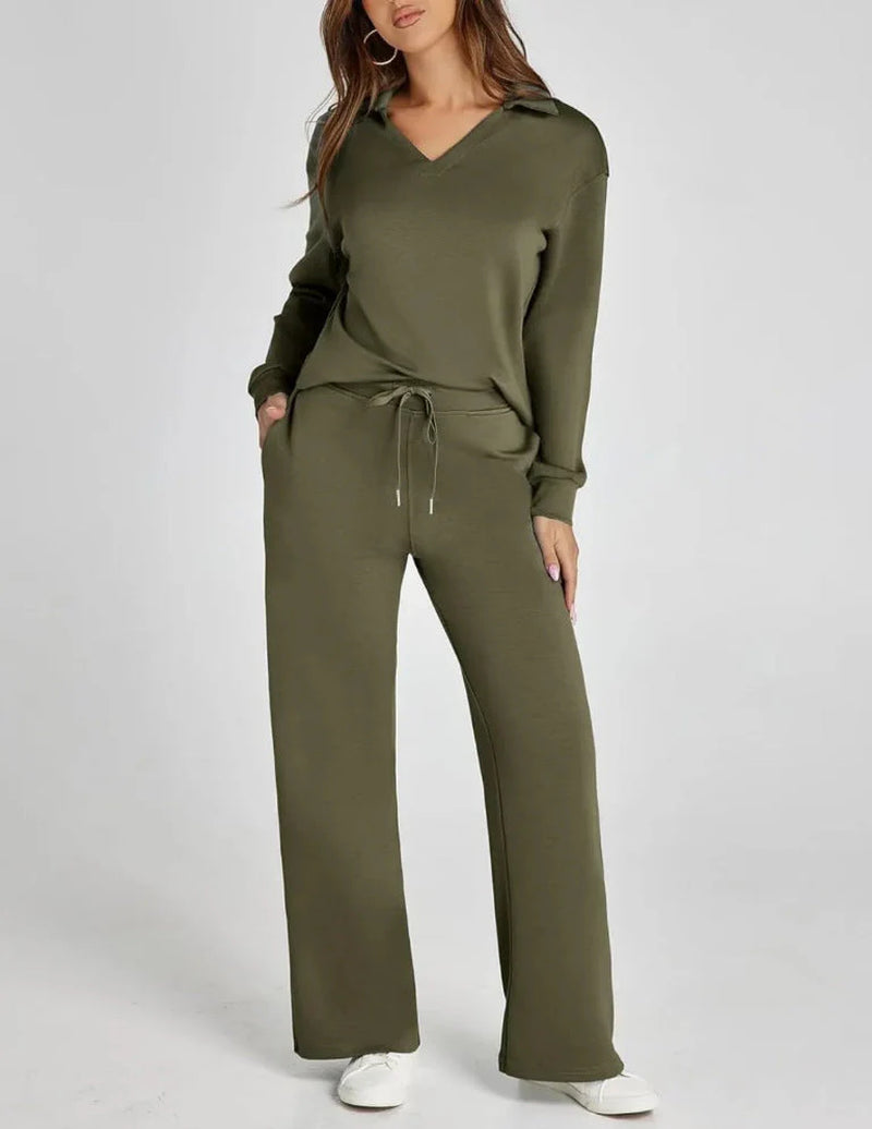 Lounge Set | Half-Zip | Wide Leg | Tracksuit | Women'S Loungewear