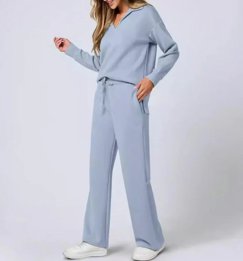 Lounge Set | Half-Zip | Wide Leg | Tracksuit | Women'S Loungewear